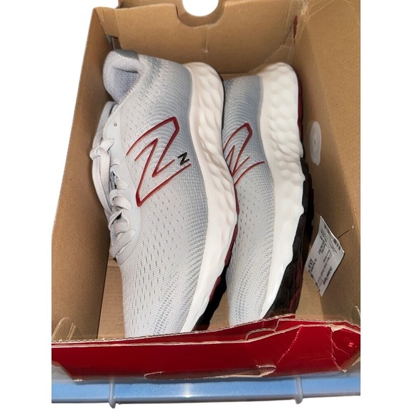 New Balance 520v8 Wide Running Shoes Men\'s Size 8 Wide4E Grey Red Comfort New‎ main image 6